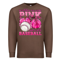 Chestnut In October We Wear Pink and Watch Baseball Premium Sweatshirt - texasbilliewilder
