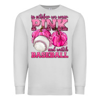 Dove Grey In October We Wear Pink and Watch Baseball Premium Sweatshirt - texasbilliewilder