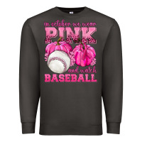 Smoke In October We Wear Pink and Watch Baseball Premium Sweatshirt - texasbilliewilder