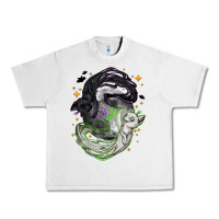 Lunar Rock Magical cats ghost with moon Halloween Urban Heavy Tee - NancyCooperArtShop