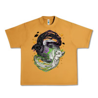 Peanut Butter Magical cats ghost with moon Halloween Urban Heavy Tee - NancyCooperArtShop