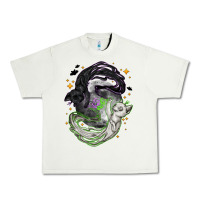 Pistachio Magical cats ghost with moon Halloween Urban Heavy Tee - NancyCooperArtShop