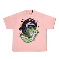 Salmon Magical cats ghost with moon Halloween Urban Heavy Tee - NancyCooperArtShop