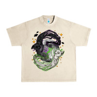 Sandshell Magical cats ghost with moon Halloween Urban Heavy Tee - NancyCooperArtShop