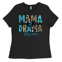 Black mama of drama boy mom Ladies Tee - Zillion Design Studio