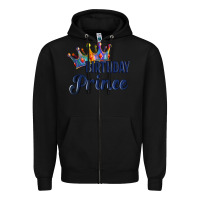 Black birthday prince Zipper Hoodie - Artiststas