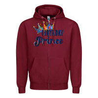Burgundy birthday prince Zipper Hoodie - Artiststas