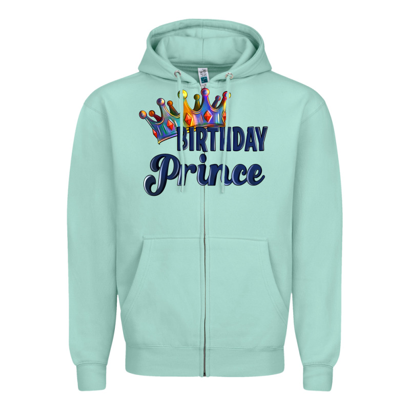 Birthday Prince Zipper Hoodie by Artiststas | Teevron