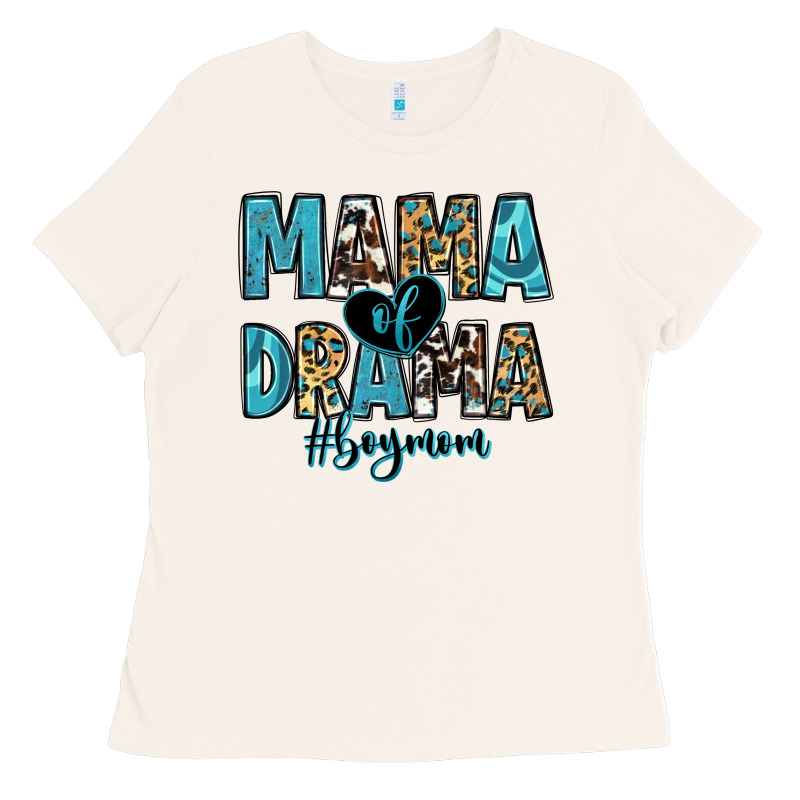 Mama Of Drama Boy Mom Ladies Tee by Zillion Design Studio | Teevron