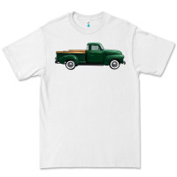 White western green truck right side view 1 Premium Tee - FaDigitalArtStudio