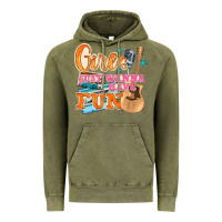 Vintage Olive girls just wanna have fun Vintage Hoodie - NancyCooperArtShop