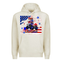 Oatmeal Heather firework crusher 4th of july Premium Hoodie - TumblerDesignByShophia