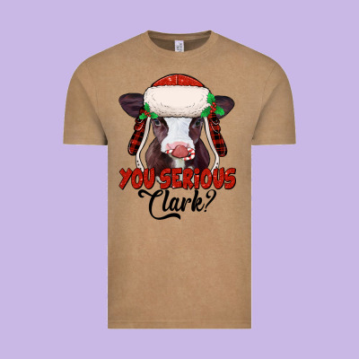 You Serious Clark Baby Cow Vintage Tee Designed By Jasminsmagicworld
