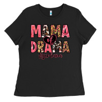 Black mama of drama girl mom Ladies Tee - Zillion Design Studio