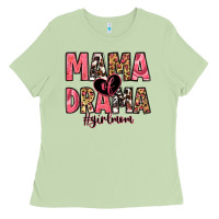Matcha mama of drama girl mom Ladies Tee - Zillion Design Studio