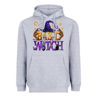 Heather Grey Basic Witch Heavyweight Hoodie - texasbilliewilder