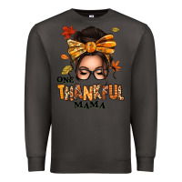 Smoke one thankful mama afro messy bun Premium Sweatshirt - texasbilliewilder