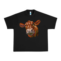 Black red angus face Urban Heavy Tee - LillyAllenDesigns