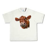 Pistachio red angus face Urban Heavy Tee - LillyAllenDesigns