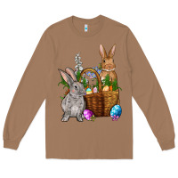 Toasted Coconut Bunnys carrots eggs with basket Easter Long Sleeve Tee - NancyCooperArtShop