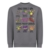 Storm god says i am mardi gras Heavyweight Sweatshirt - MaliasSmallBusiness