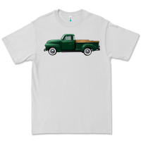Dove Grey western green truck right side view Premium Tee - FaDigitalArtStudio