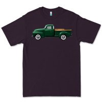 Plum western green truck right side view Premium Tee - FaDigitalArtStudio