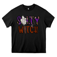 Black Salty Witch Heavy Core Tee - CowhideDigitalArt