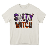 Cream Salty Witch Heavy Core Tee - CowhideDigitalArt