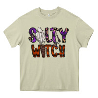 Mossy Salty Witch Heavy Core Tee - CowhideDigitalArt