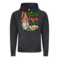 Vintage Black gnome teach love inspire Vintage Hoodie - NancyCooperArtShop