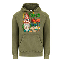 Vintage Olive gnome teach love inspire Vintage Hoodie - NancyCooperArtShop
