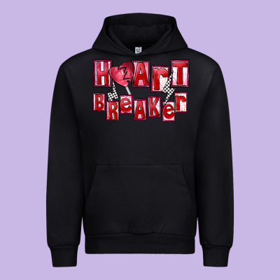 Heart Breaker Valentine's Day Urban Hoodie Designed By Fadigitalartstudio