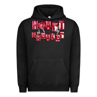 Pigment Black Heart breaker Valentine's Day Urban Hoodie - FaDigitalArtStudio
