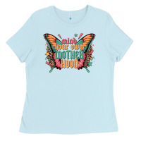 Baby Blue mind your own motherhood Ladies Tee - Zillion Design Studio