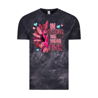 Cloud Black In october we wear pink Vintage Tee - NancyCooperArtShop