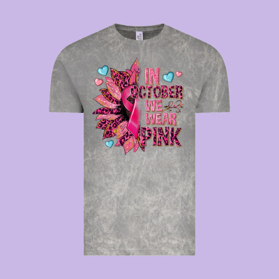 In October We Wear Pink Vintage Tee Designed By Nancycooperartshop