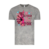 Cloud Rock In october we wear pink Vintage Tee - NancyCooperArtShop