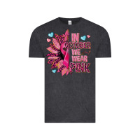 Vintage Black In october we wear pink Vintage Tee - NancyCooperArtShop