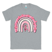 Heather Grey breast cancer  rainbow Classic Tee - MaliasSmallBusiness