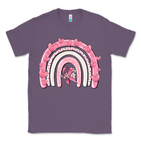 Lavender breast cancer  rainbow Classic Tee - MaliasSmallBusiness