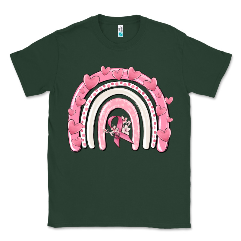 Breast Cancer  Rainbow Classic Tee by MaliasSmallBusiness | Teevron