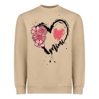 Mushroom mimi flower heart Heavyweight Sweatshirt - MaliasSmallBusiness