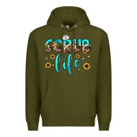 Army Green scrub life Premium Hoodie - JahusDesignShop