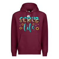 Burgundy scrub life Premium Hoodie - JahusDesignShop