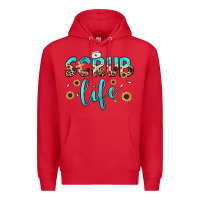 Red scrub life Premium Hoodie - JahusDesignShop