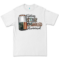 White getting star spangled hammered Premium Tee - CowhideDigitalArt
