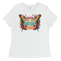 White mind your own motherhood Ladies Tee - Zillion Design Studio