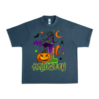 Midnight Navy My first Halloween Urban Heavy Tee - NancyCooperArtShop