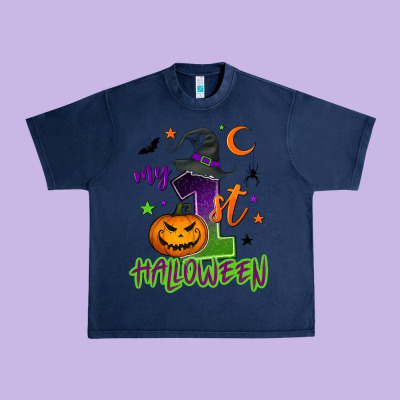 My First Halloween Urban Heavy Tee Designed By Nancycooperartshop